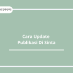 Cara Update Publikasi Di Sinta