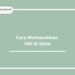 Cara Memasukkan HKI di Sinta