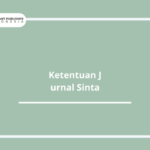 Ketentuan Jurnal Sinta