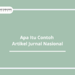 Apa Itu Contoh Artikel Jurnal Nasional