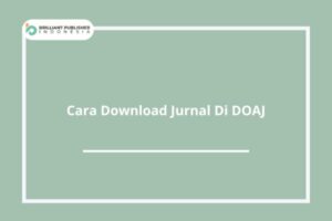 Cara Download Jurnal Di DOAJ