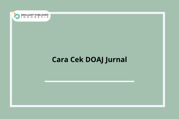 Cara Cek DOAJ Jurnal