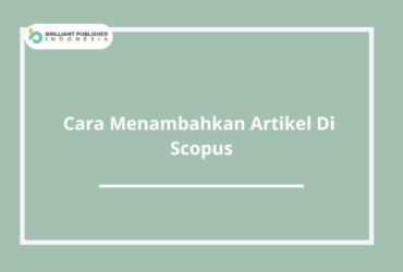 Cara Menambahkan Artikel Di Scopus