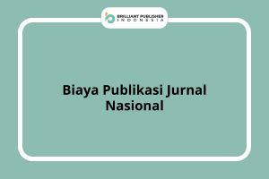 Biaya Publikasi Jurnal Nasional