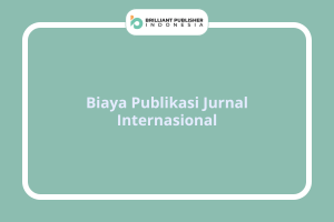 Biaya Publikasi Jurnal Internasional