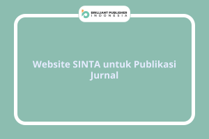 Website SINTA untuk Publikasi Jurnal