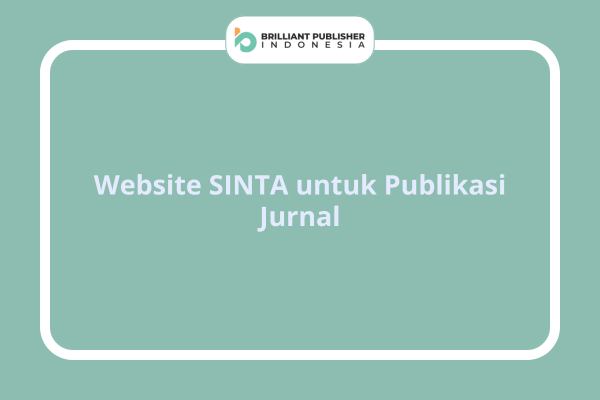 Website SINTA untuk Publikasi Jurnal