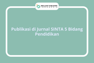 Publikasi di Jurnal SINTA 5 Bidang Pendidikan