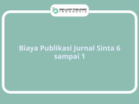 Biaya Publikasi Jurnal Sinta 6 sampai 1