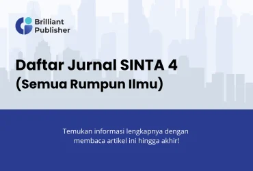 Daftar Jurnal SINTA 4 Semua Bidang
